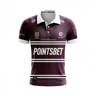 Maillot Polo Manly Warringah Sea Eagles Rugby 2024 Domicile