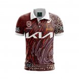 Maillot Polo Brisbane Broncos Rugby 2024 Indigene